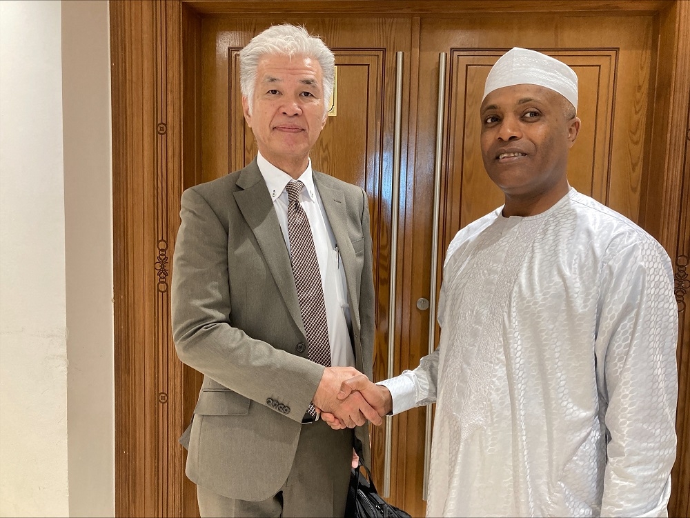 H.E. MINAMI Kentaro and H.E. Abdoulaye Sabre Fadoul