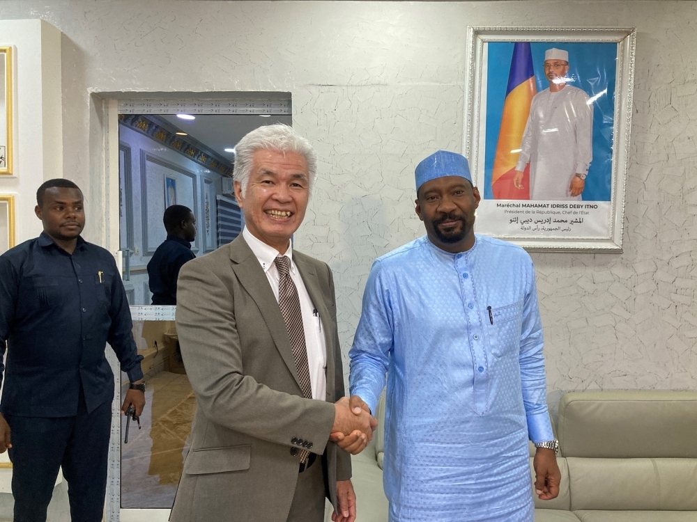 H.E. MINAMI Kentaro and General Ali Ahmad Akhbach